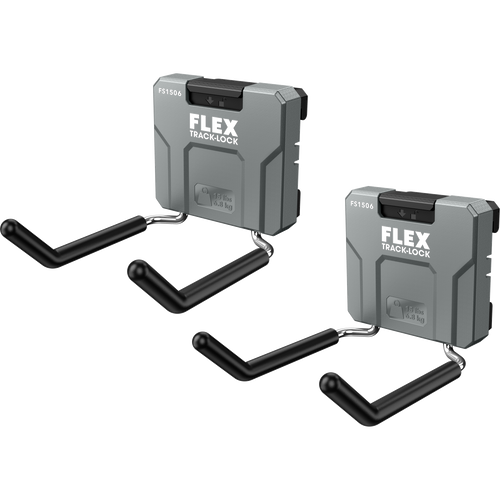 Flex FS1506-2 Track Lock Dual Straight Hook, 2 Pack