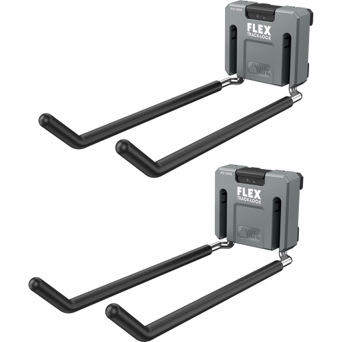 Flex FS1508-2 Track Lock Large Folding Dual Straight Hook, 2 Pack