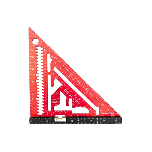 Squi.Jig Fusion Pro 7-1/2 in. Rafter Square Red