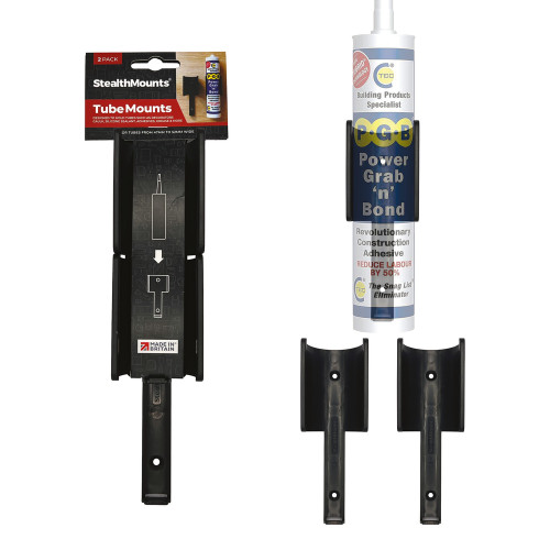 StealthMounts OM-TBE-BLK-4 Tube Holders V2