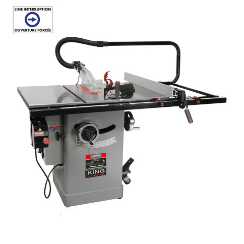 King Industrial KC-10FXT/L50/50 10 In. Cabinet Table Saw w/50 In. Fence
