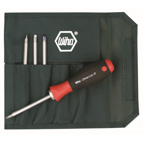 Wiha 28194 Drive-Loc VI Combo Blade 5 Pc. Set