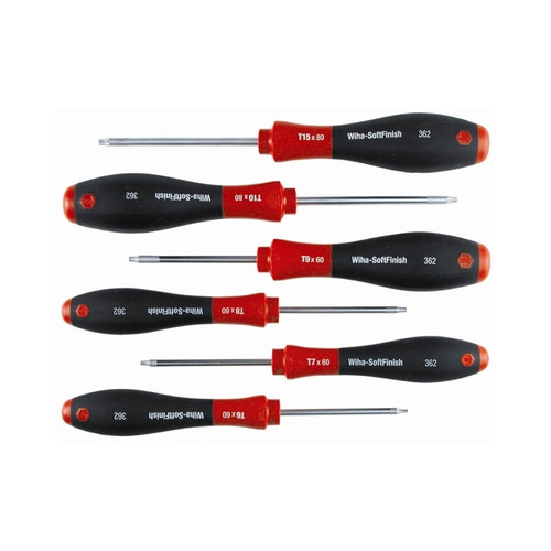 Wiha 36201 Torx SoftFinish Screwdriver 6 Pc. Set