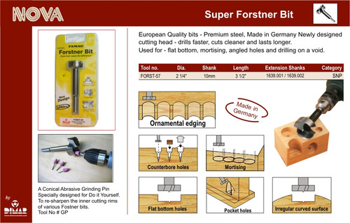 Dimar FORST-57 Forstner Machine Bit 2-1/4