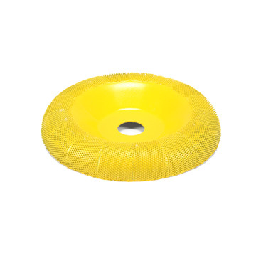 Saburrtooth DW450-5/8 4 In x 5/8 In Donut Wheel Fine Yellow
