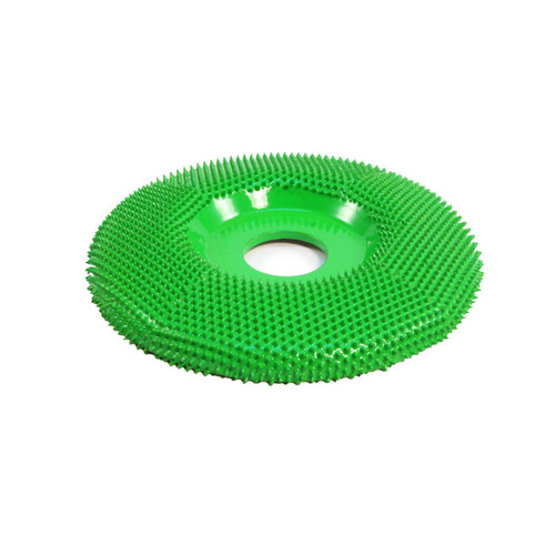 Saburrtooth SD490-7/8 4 In x 7/8 In Disc Wheel Flat Face Coarse Green