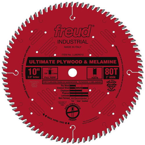 Freud LU80R010 10 Ultimate Plywood & Melamine Blade