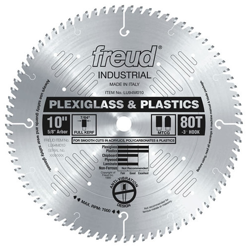 Freud LU94M010 10 Plastic Blade