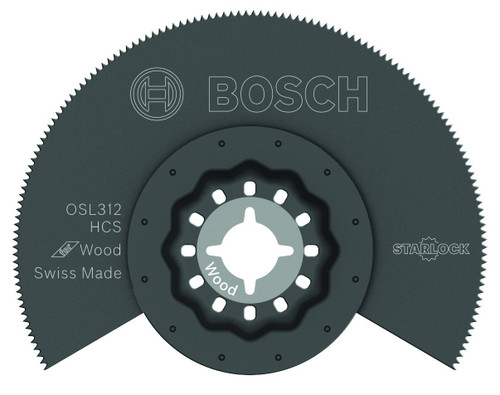 Bosch OSL312 3-1/2 In. Starlock Oscillating Multi Tool High-Carbon Steel Segmented Saw Blade