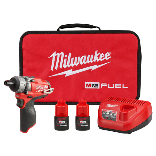 Milwaukee 2402-22 M12 FUEL 1/4 In. Hex 2-Speed Screwdriver Kit