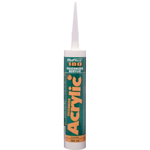 Nuco 18000 Siliconized Acrylic - Paintable - Clear 300 Ml Nuflex 180 Painter's Plus (Siliconized)