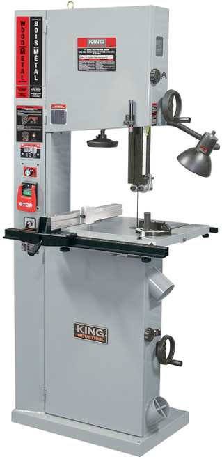 King Industrial KC-1700WM-VS Bandsaw, 17 Floor, VS, Resaw Guide, W/ind. Fence