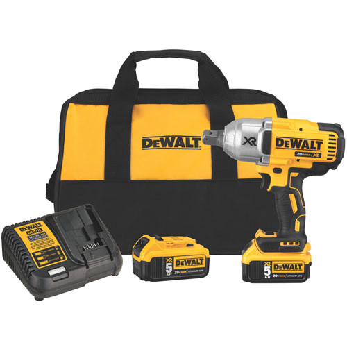 Dewalt DCF897P2 20V MAX XR High Torque 3/4 In. Impact Wrench W. Hog Ring Anvil (5.0Ah)