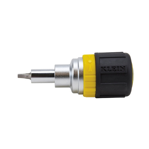 Klein 32594 6-in-1 Stubby Screwdriver Square Recess