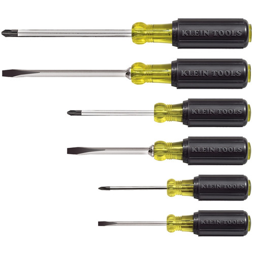 Klein 85074 6 Piece Cushion-Grip Screwdriver Set