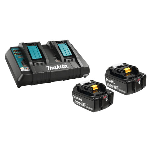 Makita Y-00359 18V LXT Dual Port Charger & Battery Kit