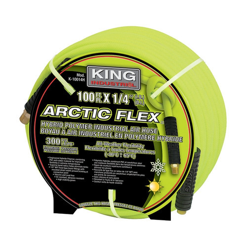 King Canada K-5038H Arctic Flex Industrial Air Hose, 50' X 3/8 In