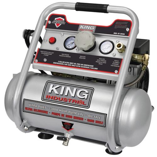 King Industrial KC-2020A 2 Gallon Silent Air Compressor