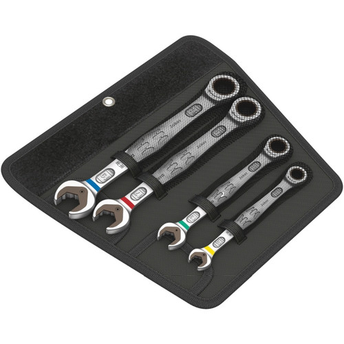 Wera 05073290001 Joker Set Of Ratcheting Combination Wrenches SB, 4 Pieces