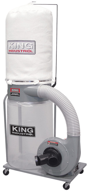 King Industrial KC-3109C Dust Collector, 2 HP, 220V, 1200CFM