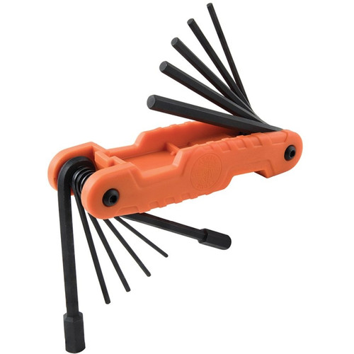 Klein 70550 Pro Folding Hex Key Set, 11 Fractional Inch-Sized Keys