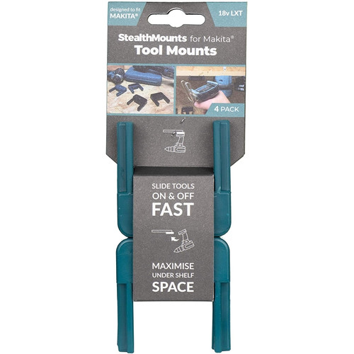 StealthMounts TM-MK18-BLU-4 Makita 18V LXT Tool Mount (4 Pack) Teal