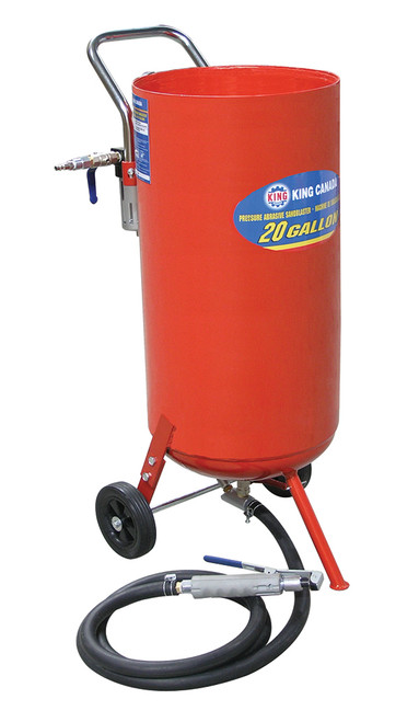 King Canada KSB-20 Sandblaster, Pressure Abrasive, 20 Gallon