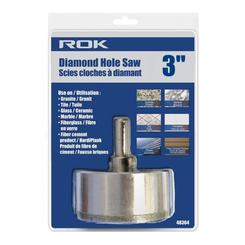 ROK 48364 Diamond Hole Saw 3 In.