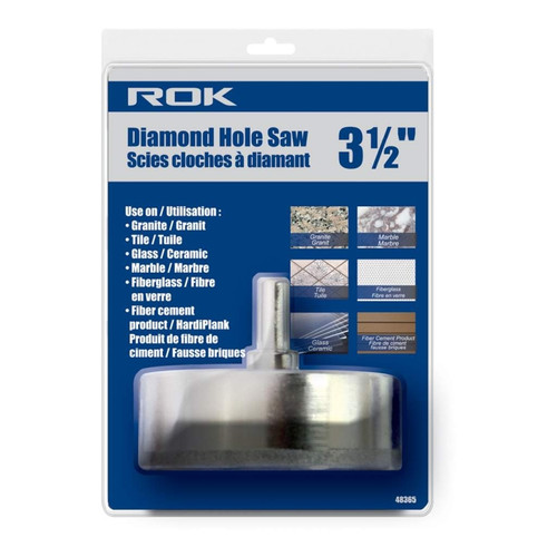 ROK 48365 Diamond Hole Saw 3-1/2 In.