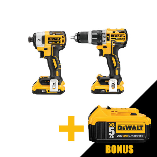 Dewalt DCK2050M2 20V MAX XR Hammer Drill and ATOMIC Impact Driver