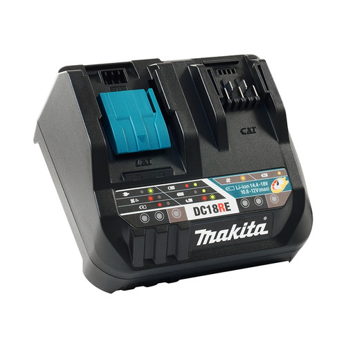 Makita DC18RE Dual-Port (18V LXT / 12V CXT MAX) Rapid Charger