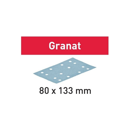 Festool 497130 Grit Abrasives STF 80x133 P180 GR/10 Granat