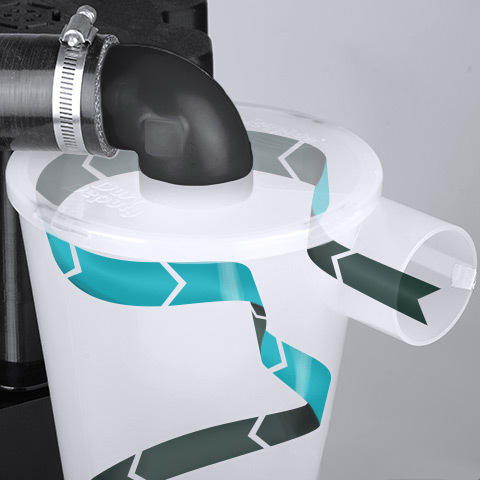 Oneida XT Feature - Integrated Cyclone