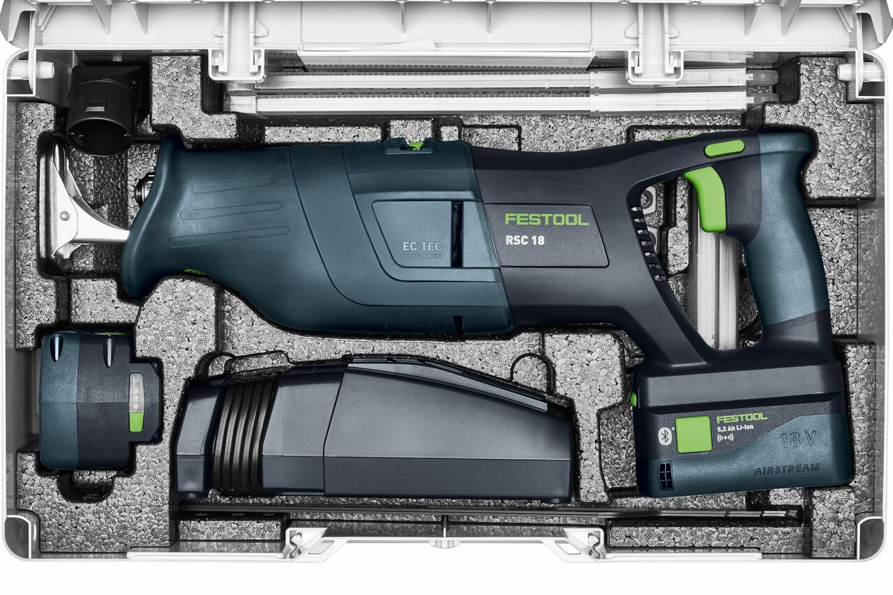 Festool 576951 Cordless Reciprocating Saw RSC 18 5,0 EB-Plus
