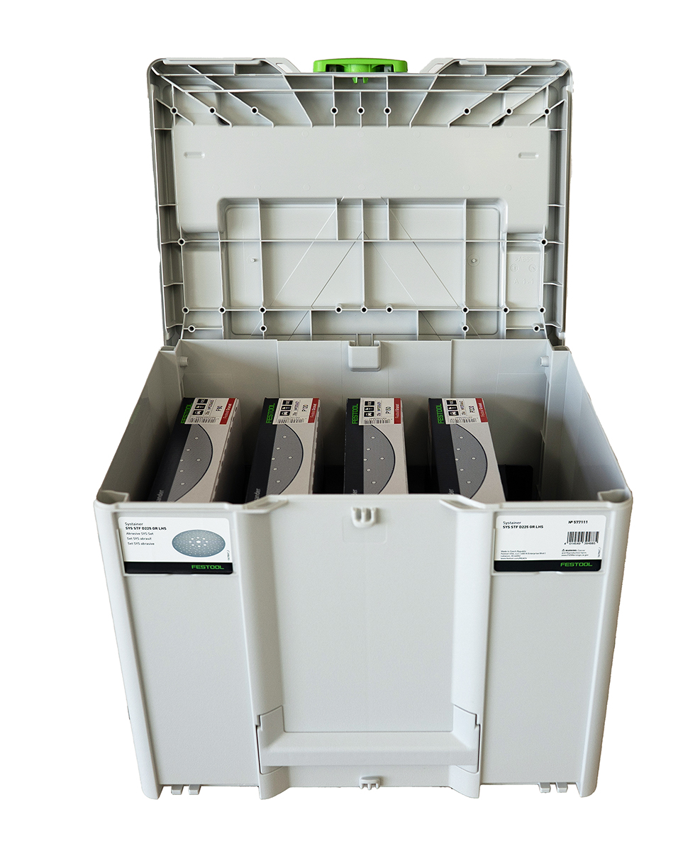 Systainer Festool Con Dischi Abrasivi Granat - Set SYS-STF D150 Per Levigatrici - Grana Da P60 A P220, Ideale Per Vernici VOC - Foto 12