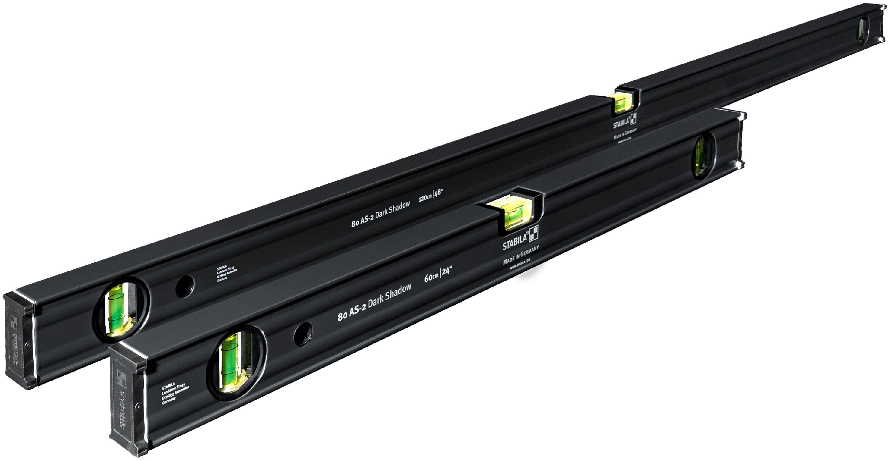 Stabila 29300 Spirit Level Set 80 AS-2 Dark Shadow 48/16 In. 2