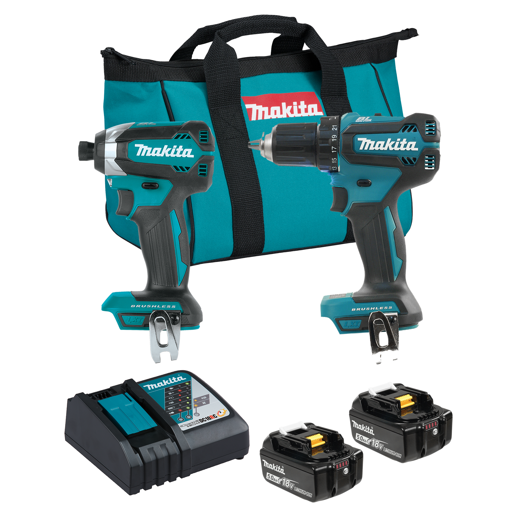 Makita DLX2289TX1 18V LXT 2-Piece Combo Kit - Main Image
