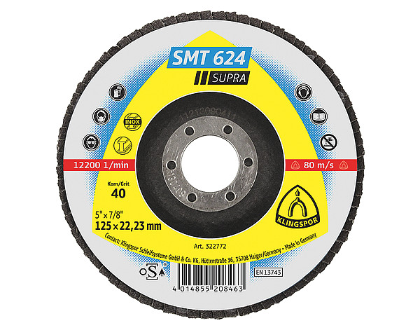 Klingspor 322764 Abrasive Mop Discs SMT 624 Supra 4-1/2 X 7/8