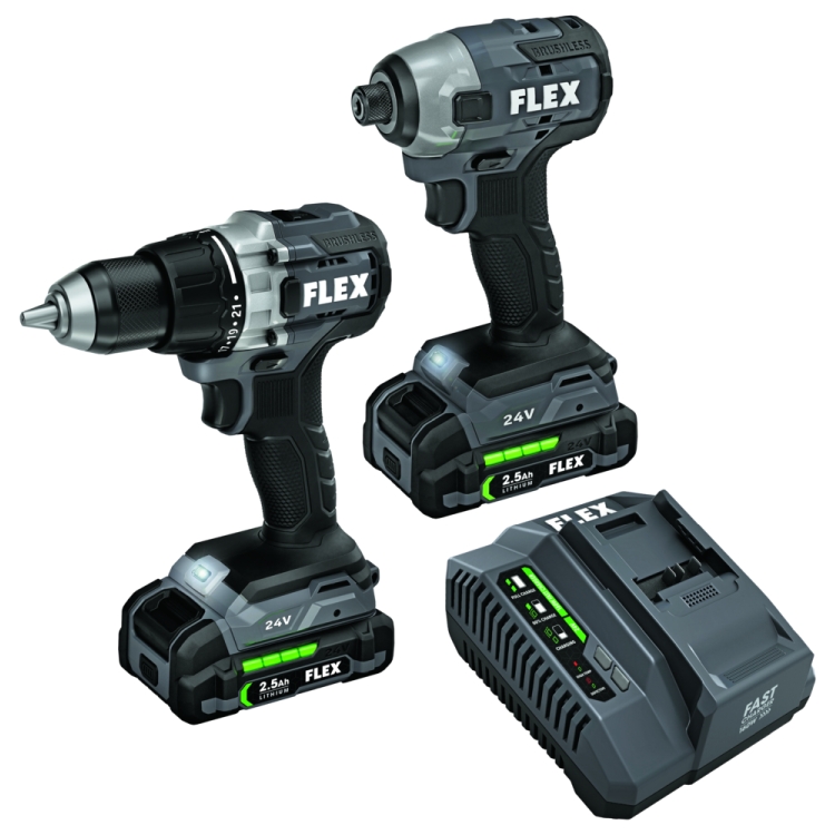 Flex FXM201-2A Drill Driver And Impact Driver Kit