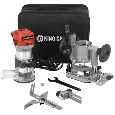 King Canada 8366K 1-1/4HP Variable Speed Router Combo Kit