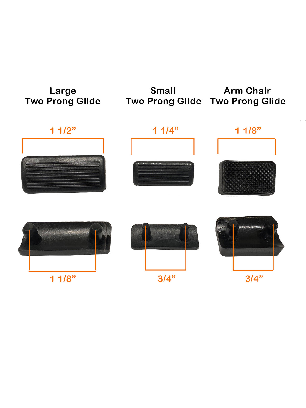 SnapOn Chair Glides Replacement Chair & Bar Stool Glides