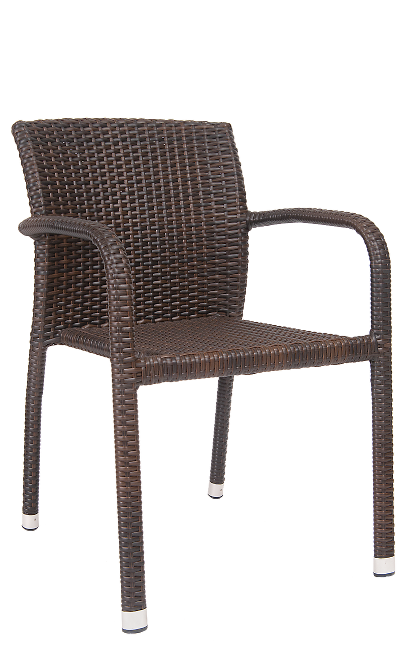 Black Outdoor Wicker Chair Synthetic Wicker Chair