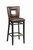 Open Back Upholstered Wood Dining Bar Stool with slip style seat (front view)