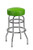 Retro Double Ring Bar Stool with Round Seat, 14" seat size | Seats and Stools 