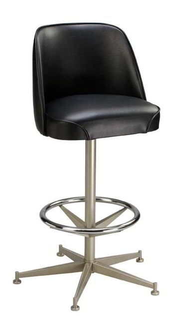 Bucket seat swivel bar stool shop