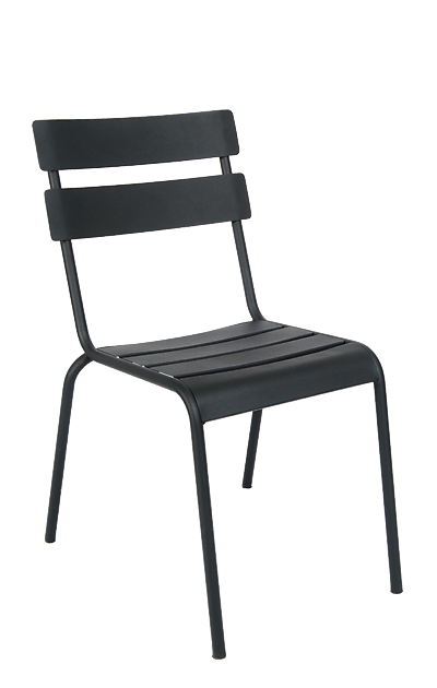 Black Steel Chair | Stackable Outdoor Chair | Seats and Stools