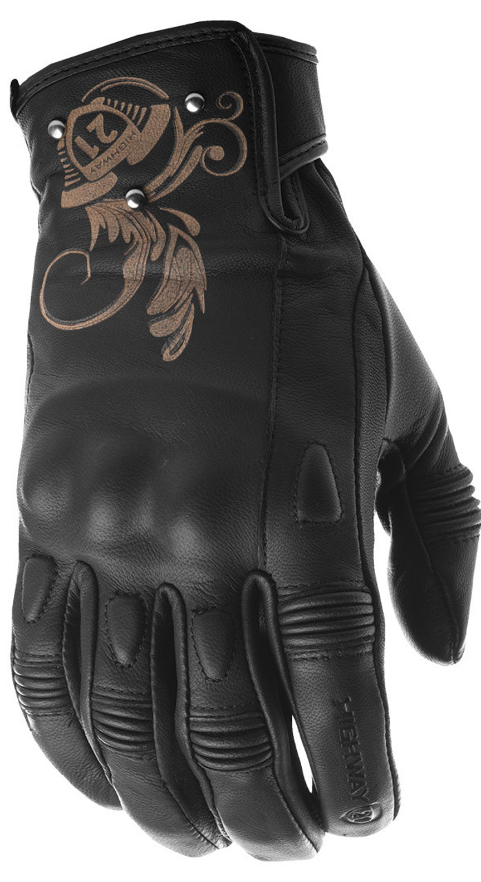 Women's Black Ivy Gloves