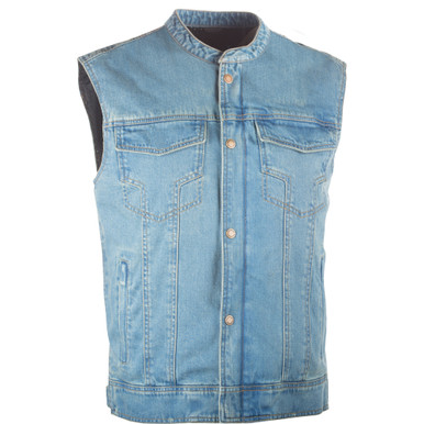 Iron Sights Club Collar Denim Vest | Highway 21