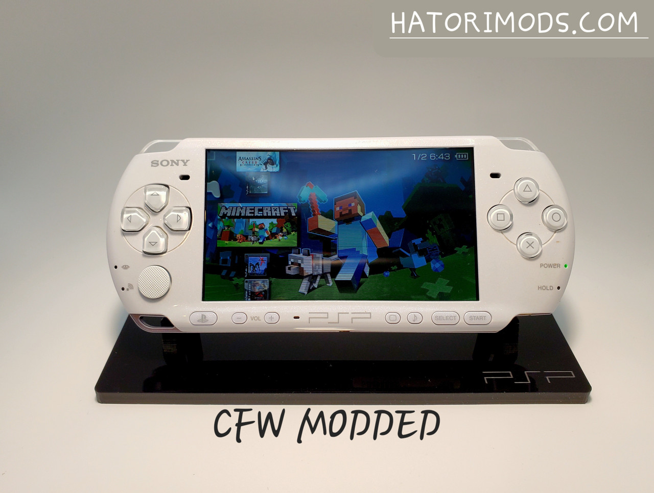 Psp 3000 White Modded Fully Loaded 3k+
