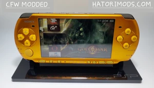 Front psp 3000 Yellow Gold IPS Screen